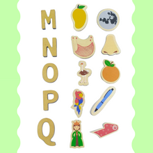 Load image into Gallery viewer, 72 Wooden Cards Alphabet object matching Learning Toy for Learning Alphabets alphabet matching learning alphabets through Cards Alphabet Wooden learning puzzle abcd puzzle for kids educational toys wooden puzzle  Best Educational wooden toy Best Montessori Material for Kids Best Montessori Wooden Toy for Preschoolers Best Montessori Material In India Best Montessori Material In Bangalore learning puzzles for kids
