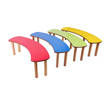 Load image into Gallery viewer, Brilla Wooden Round (circle) Activity Table with 4 benches (12 Seater) for Preschools
