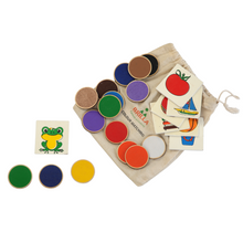 Load image into Gallery viewer,  Wooden Colour Matching Game Best Educational wooden Colour Matching Game for Kids Best Montessori Material for Kids  Best Montessori wooden Colour Matching set for Kids and Preschoolers Best Montessori Material In India  Best Montessori Material In Bangalore The Best Brilla wooden Colour Matching Game for Kids Brilla Educational toys  buy Montessori Material buy Wooden Montessori Colour Matching materials for kids
