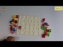 Load and play video in Gallery viewer, Alphabet Learning Toy Wooden Chunky Alphabets Puzzle (Learn Capital Letters)
