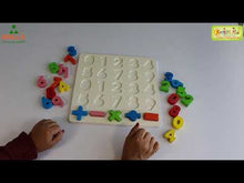 Load and play video in Gallery viewer, Wooden Numbers Puzzle to Learn Numbers Chunky Puzzle for Kids Best Educational Numbers Puzzle to learn numbers for Kids Best Montessori Material for Kids  Best Montessori Numbers learning Puzzle for Preschoolers Best Montessori Material In India  Best Montessori Material In Bangalore The Best Brilla Montessori learning Material for kids Brilla Educational toys  buy montessori Numbers Puzzle for Kids buy Wooden Montessori materials for kids
