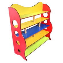 Load image into Gallery viewer, Brilla Wooden Classroom Rack for Preschools (Red Color)
