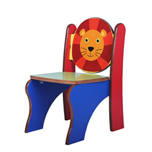 Load image into Gallery viewer, Brilla Wooden Kid&#39;s Chair for Preschools (Premium Animal Theme Designs)
