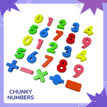 Load image into Gallery viewer, Wooden Alphabet &amp; Number Chunky Puzzle

