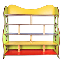 Load image into Gallery viewer, Brilla Wooden Classroom Rack for Preschools (Green Color)
