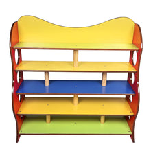 Load image into Gallery viewer, Brilla Wooden Classroom Rack for Preschools (Red Color)
