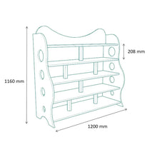 Load image into Gallery viewer, Brilla Wooden Classroom Rack for Preschools (Green Color)
