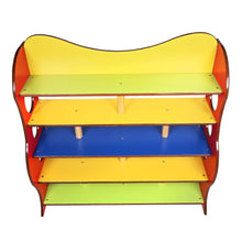 Load image into Gallery viewer, Brilla Wooden Classroom Rack for Preschools (Red Color)
