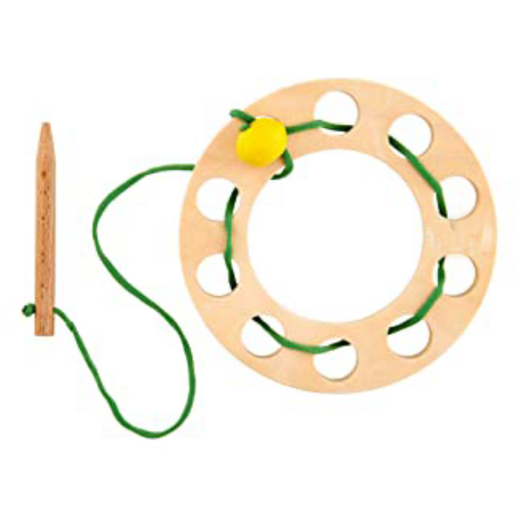 Wooden Lacing Ring & Lacing Plate