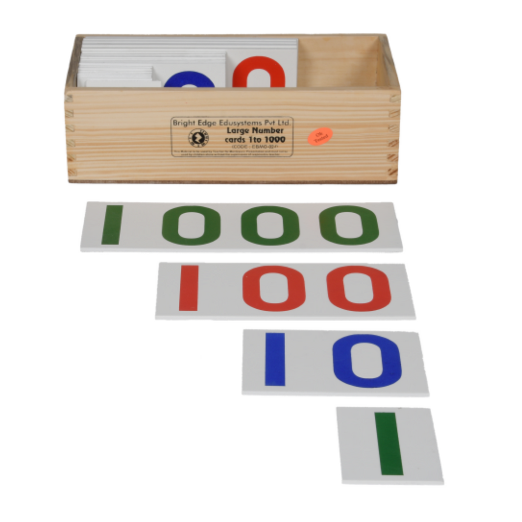 Montessori Large Number Cards 1 to 1000