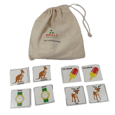 Montessori Materials - BRILLA Wooden Picture Pairing Toy