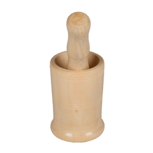 Load image into Gallery viewer, Montessori Materials: Wooden Mortar (Okhli) for Kids and Cooking
